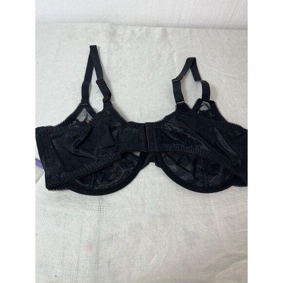 Women's Underwire Unlined Bra Minimizers Non-Padded Full Coverage Lace Plus Size - Picture 3 of 6